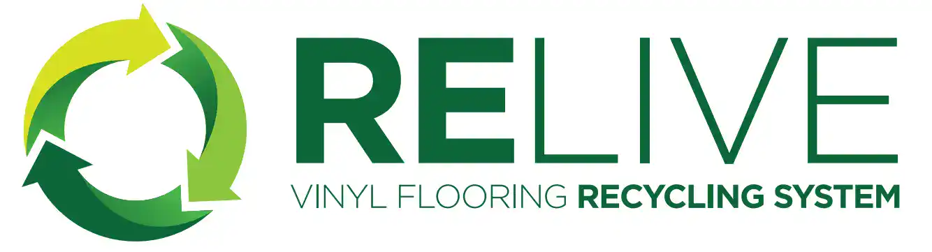 Système de collecte de recyclage Beauflor Relive pour revêtements de sol.