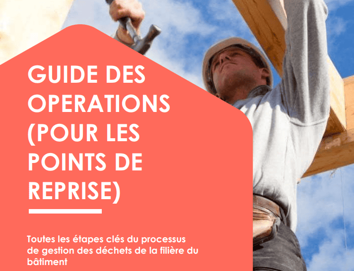 Points de reprise pour la gestion des déchets du bâtiment.