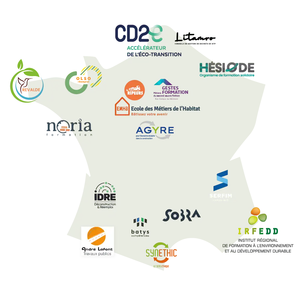 Réseau Valobat avec partenaires pour la gestion responsable des déchets de construction et rénovatio.